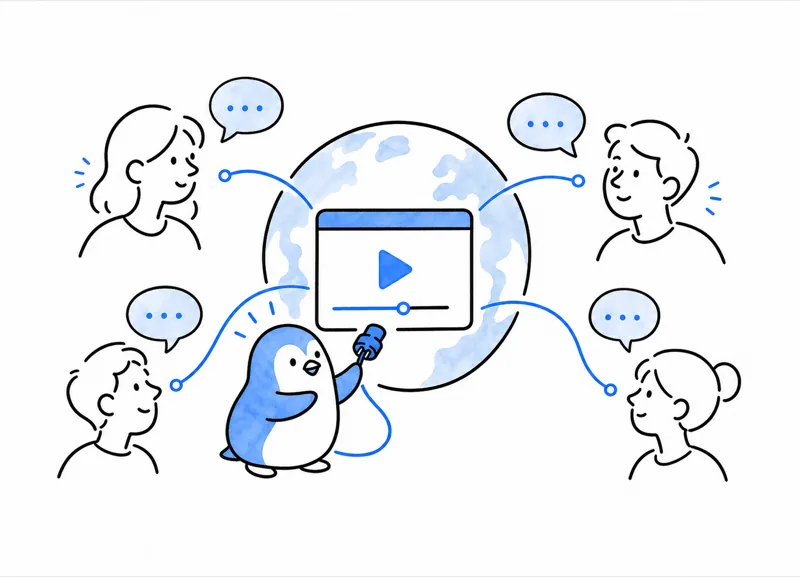 多言語展開を表すイラスト