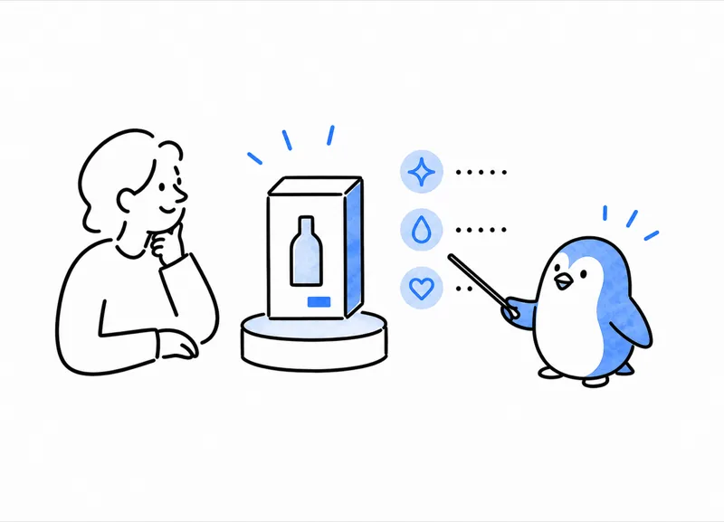 製品・サービス紹介を表すイラスト