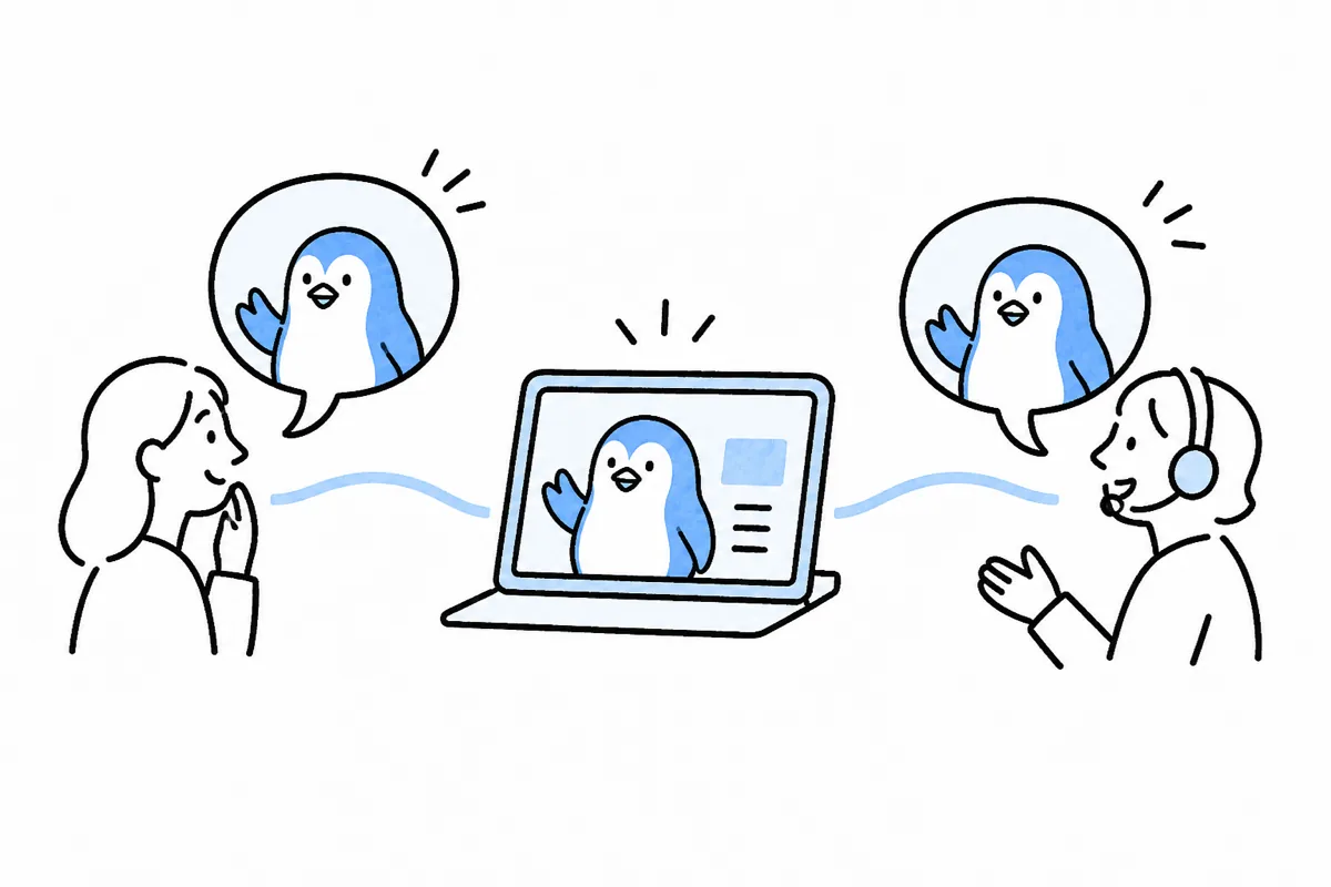 複数の接点で一貫した人格と口調を保つキャラクターAIのイラスト